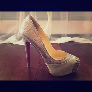 Gray/Silver Maggie 140 Veau Velour/Calf Zeus Pumps